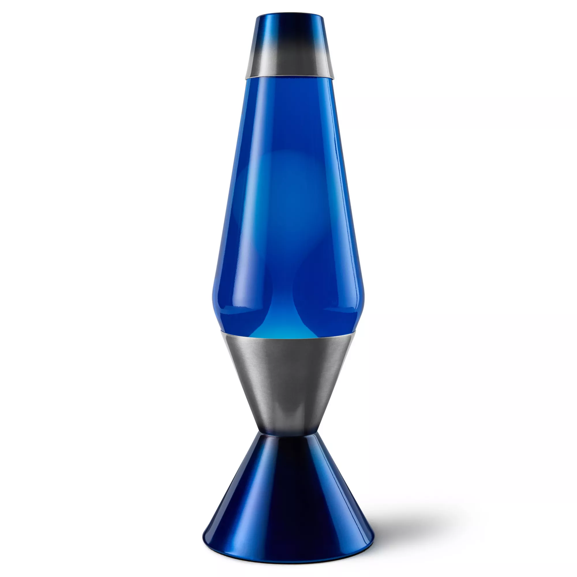 16.3 Inch Metallic Gray and Blue Lava Lamp at Spencer's