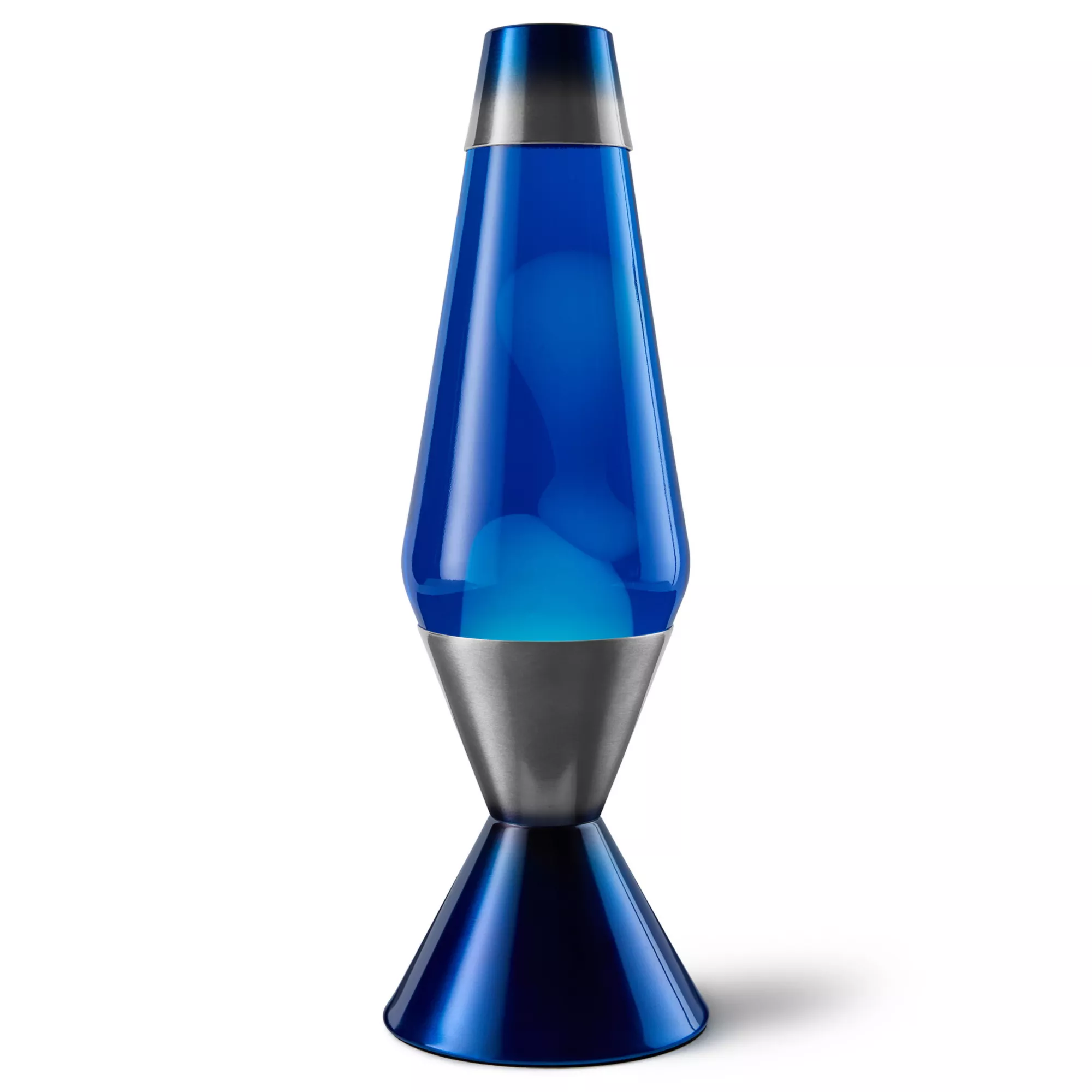16.3 Inch Metallic Gray and Blue Lava Lamp at Spencer's