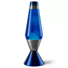 16.3 Inch Metallic Gray and Blue Lava Lamp at Spencer's