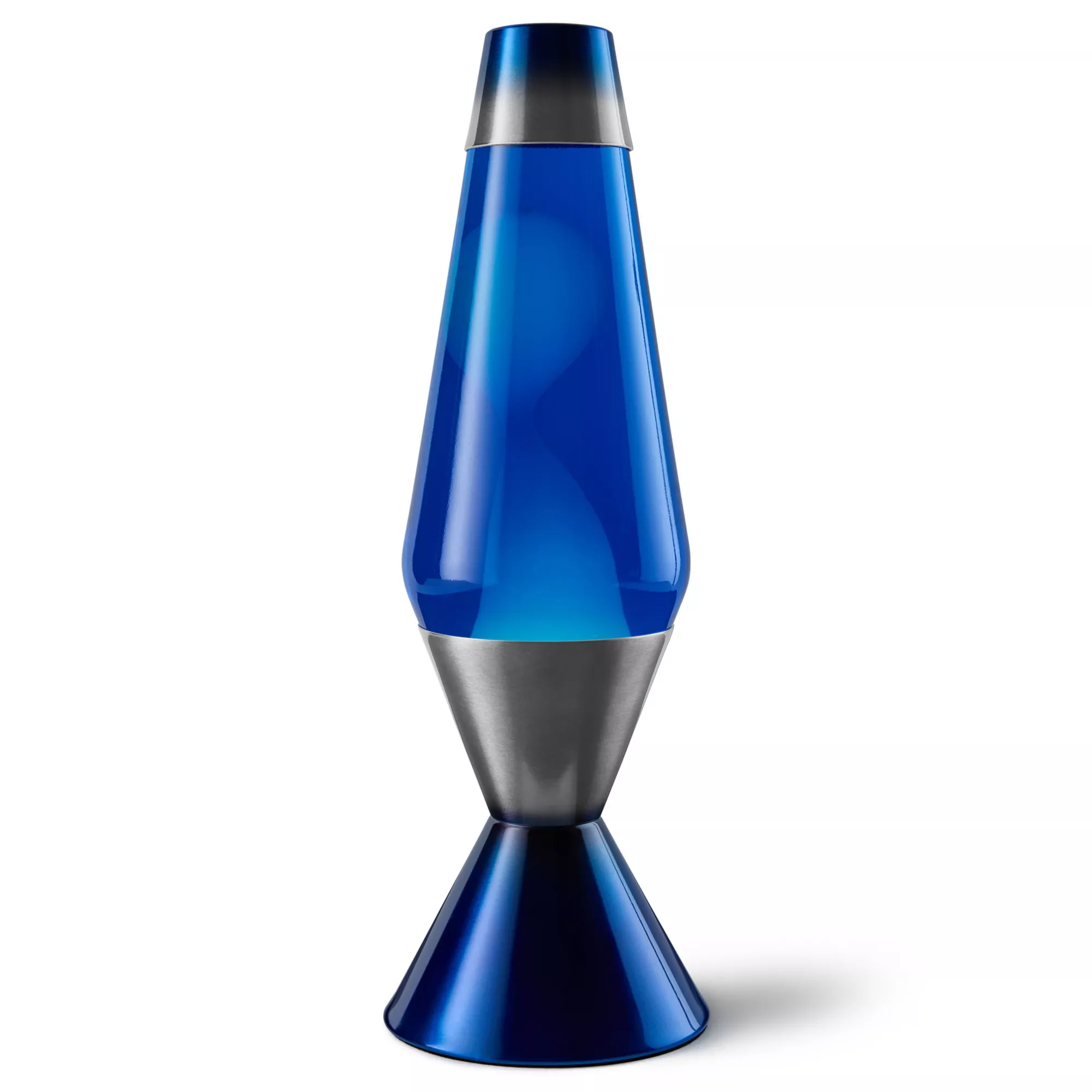 16.3 Inch Metallic Gray and Blue Lava Lamp at Spencer's