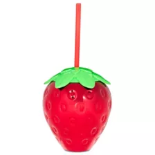 Strawberry Sipper Cup with Straw - 20 oz. at Spencer's
