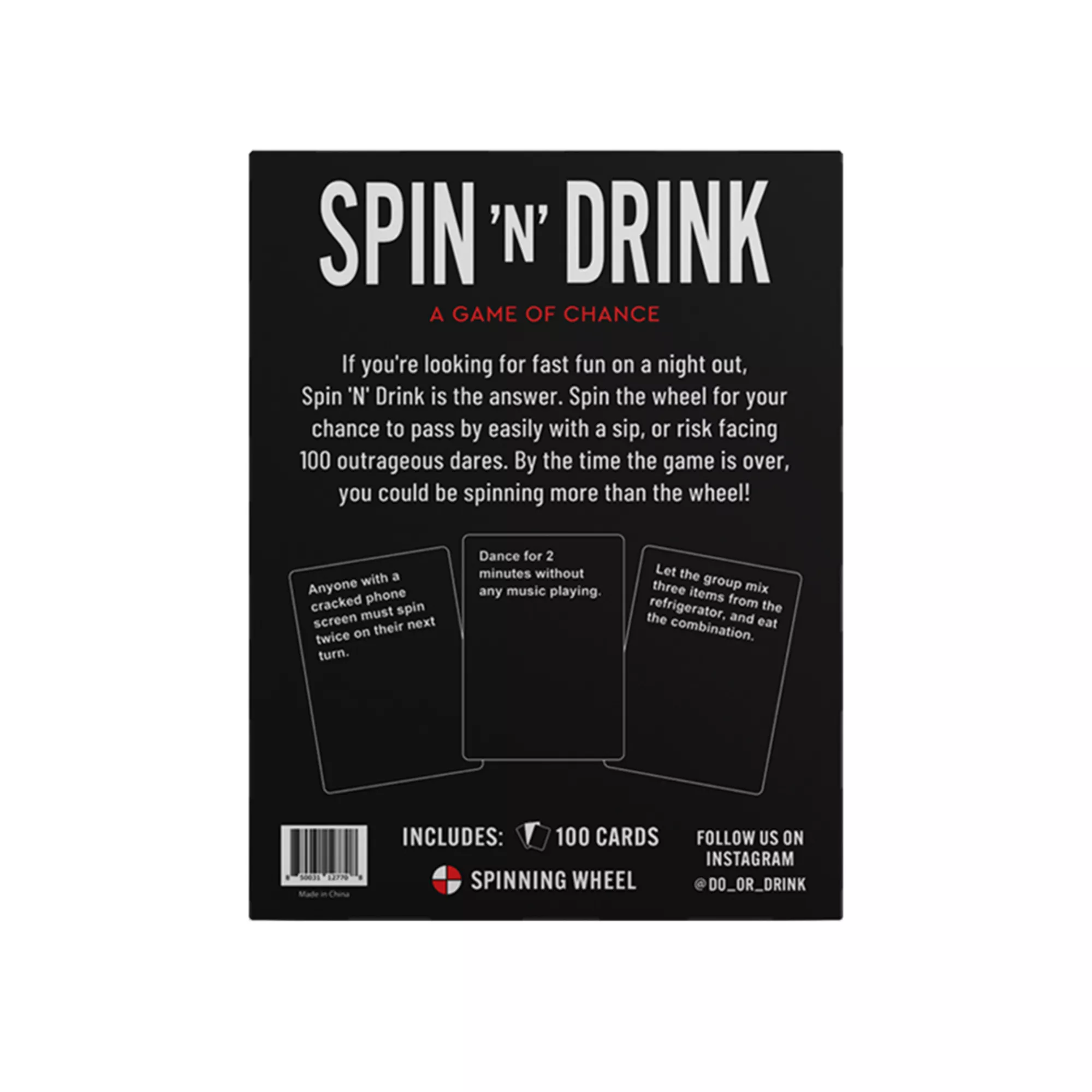 Spin 'n' Drink Game at Spencer's