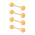 Multi-Pack Nude Bioflex and UV Acrylic Barbells 4 Pack - 14 Gauge at Spencer's