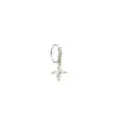 Silvertone CZ Marquis Gems Dangle Hinge Hoop - 20 Gauge at Spencer's