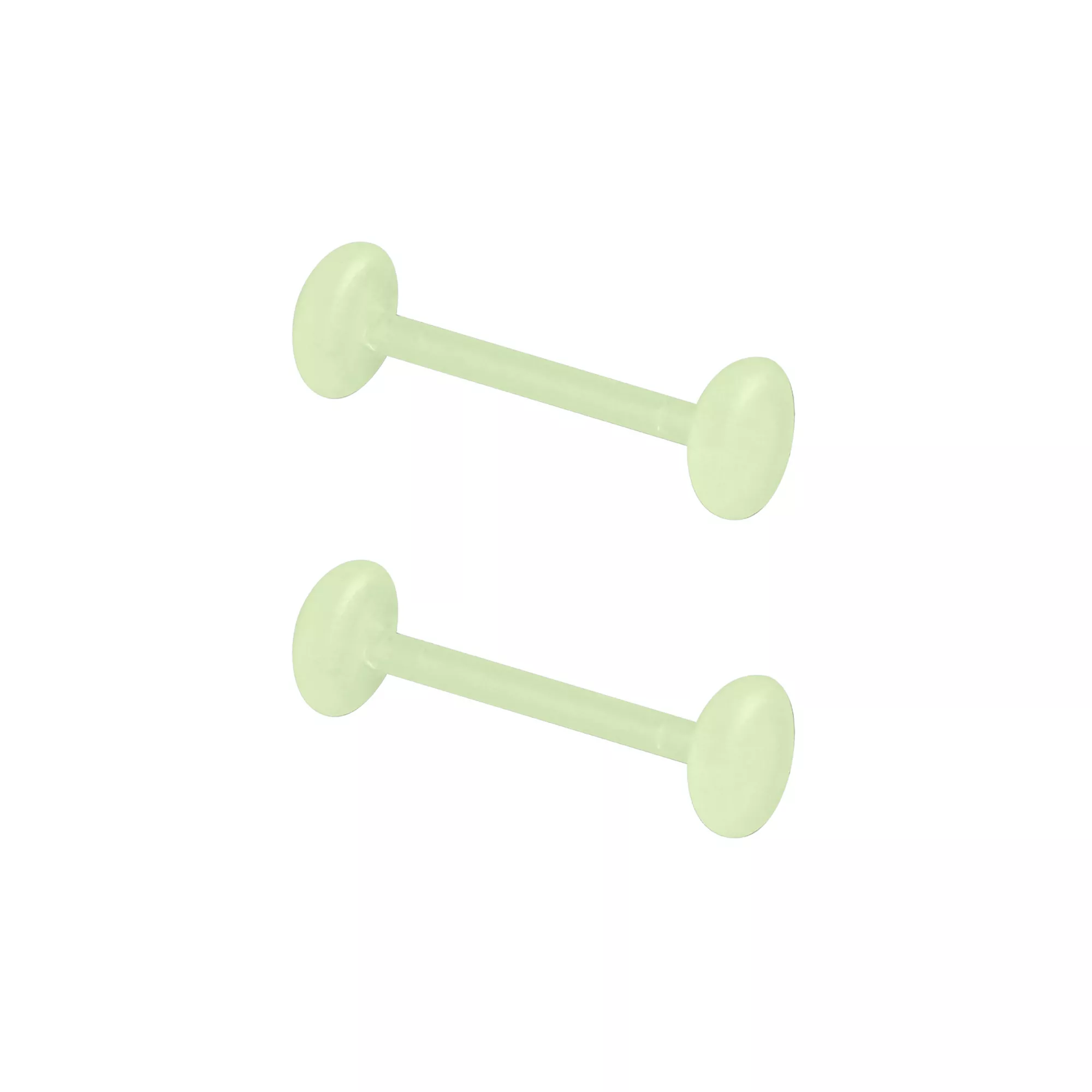Glow in the Dark Green Bioflex Barbells - 14 Gauge at Spencer's