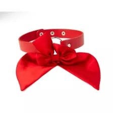 Red Oversized Bow Choker Necklace at Spencer's