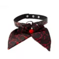 Blood Splatter Oversized Bow Choker Necklace at Spencer's