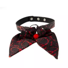 Blood Splatter Oversized Bow Choker Necklace at Spencer's
