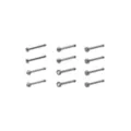 Multi-Pack CZ Round and Pointed Silvertone Pin Nose Rings 12 Pack - 20 Gauge at Spencer's