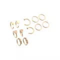 Multi-Pack CZ Goldplated Heart Hoop Nose Ring 12 Pack - 20 Gauge at Spencer's