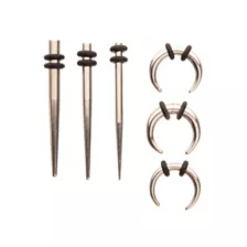 Multi-Pack Silvertone Septum Stretching Kit at Spencer's