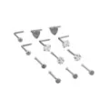 Multi-Pack CZ Star and Heart Titanium L-Bend Nose Rings 12 Pack - 20 Gauge at Spencer's