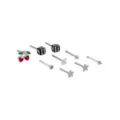 Multi-Pack Titanium Star Cherry and Dice Nose Pins 9 Pack - 20 Gauge at Spencer's