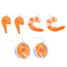 Multi-Pack Sushi Shrimp Soup Dangle Earrings - 3 Pair at Spencer's