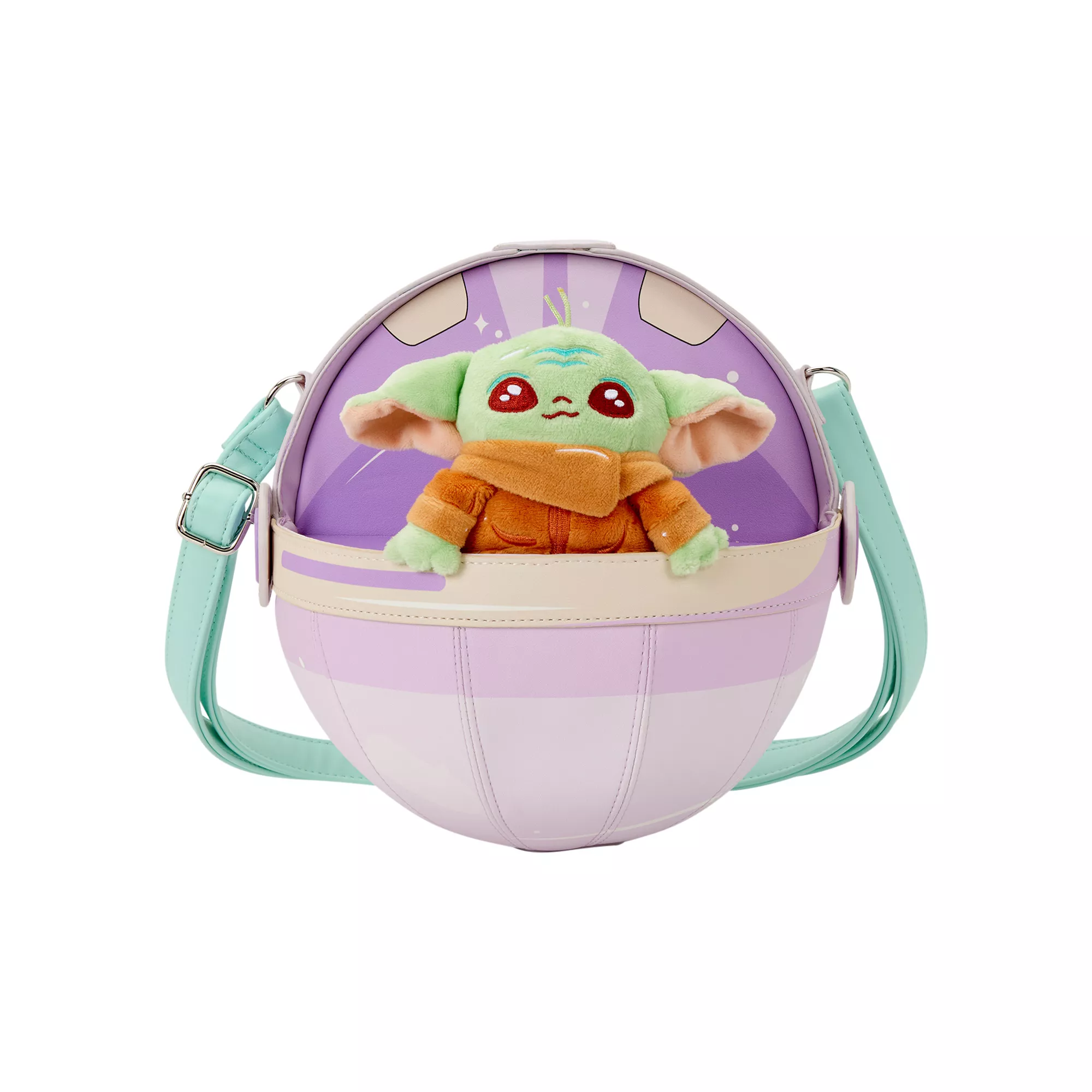 Loungefly Grogu Hover Pram Plush Crossbody Bags - The Mandalorian at Spencer's