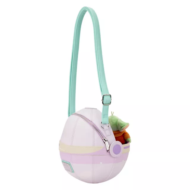 Loungefly Grogu Hover Pram Plush Crossbody Bags - The Mandalorian at Spencer's