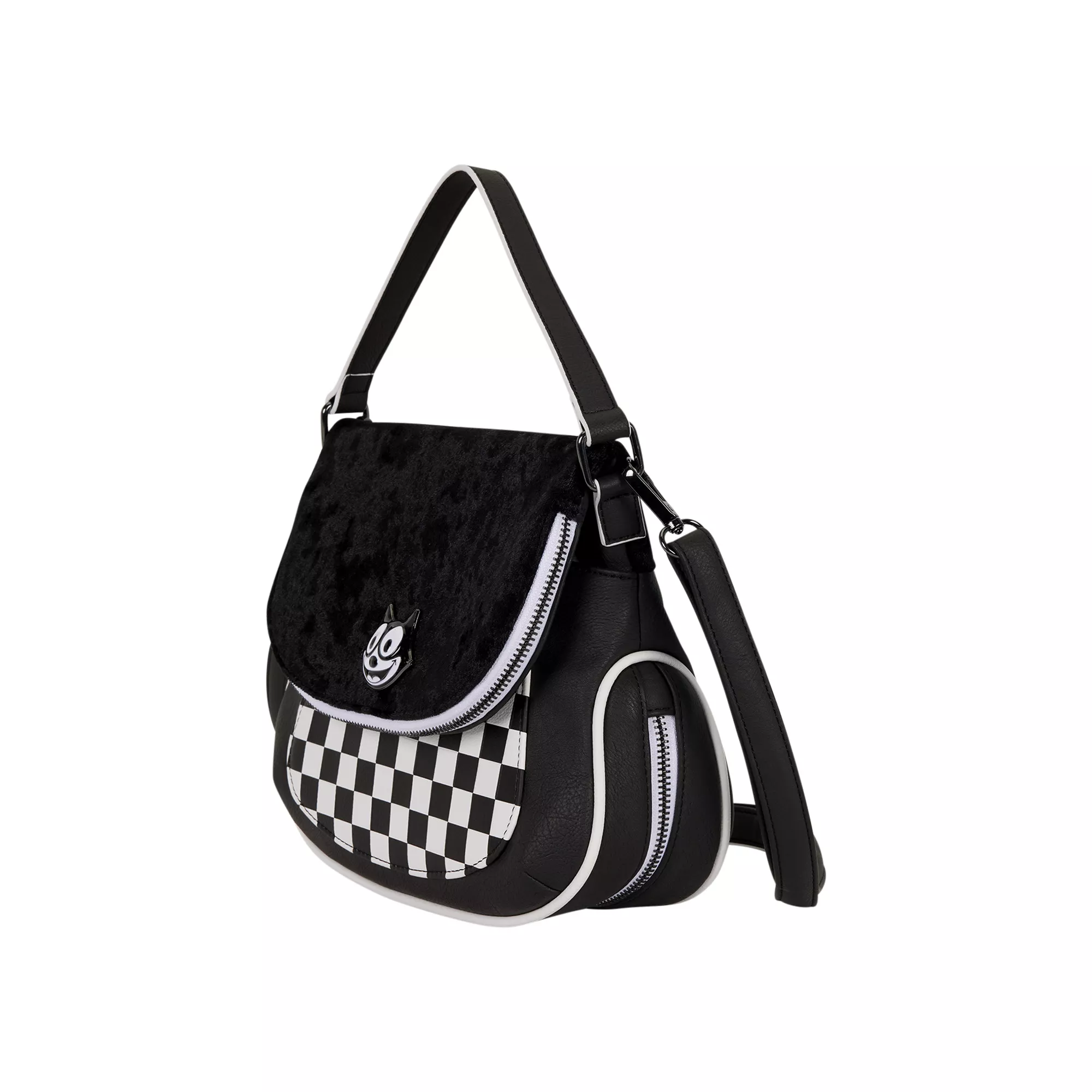 Loungefly Felix the Cat Checkered Crossbody Bag at Spencer's