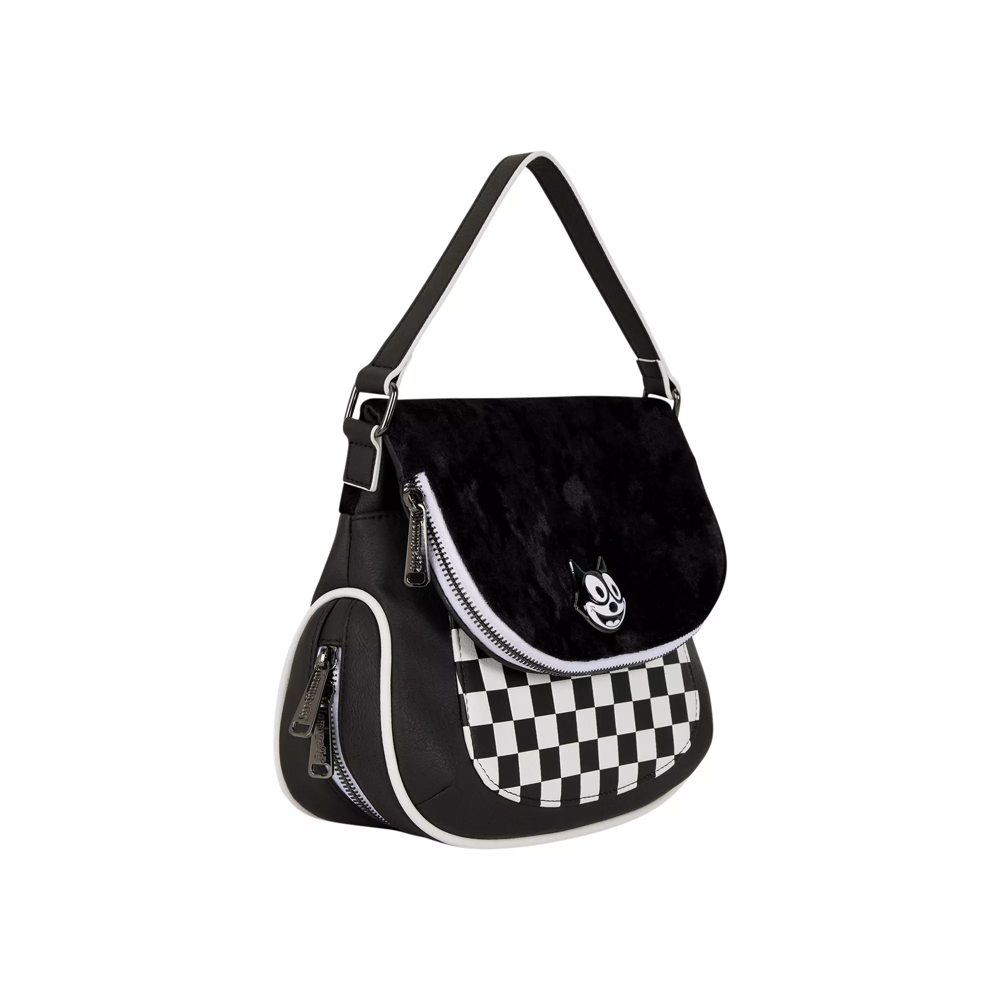 Loungefly Felix the Cat Checkered Crossbody Bag at Spencer's