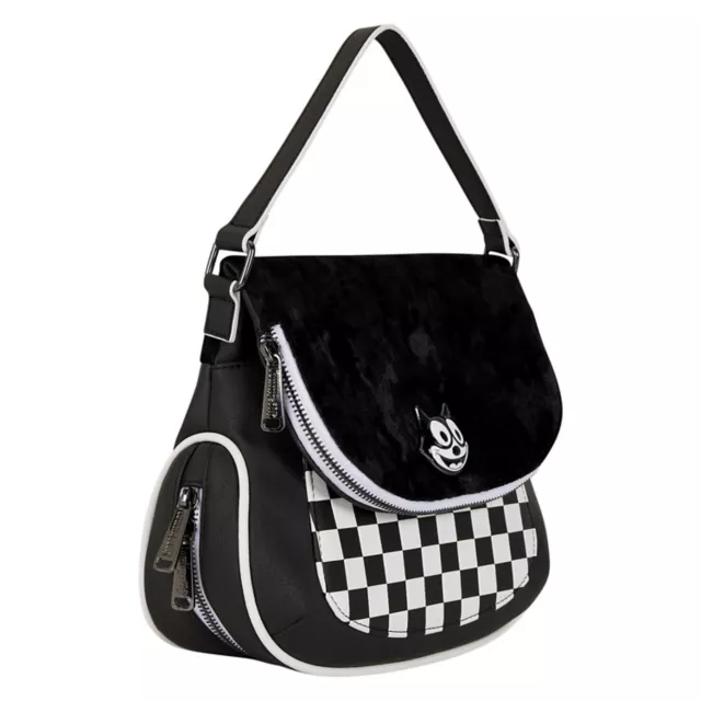 Loungefly Felix the Cat Checkered Crossbody Bag at Spencer's