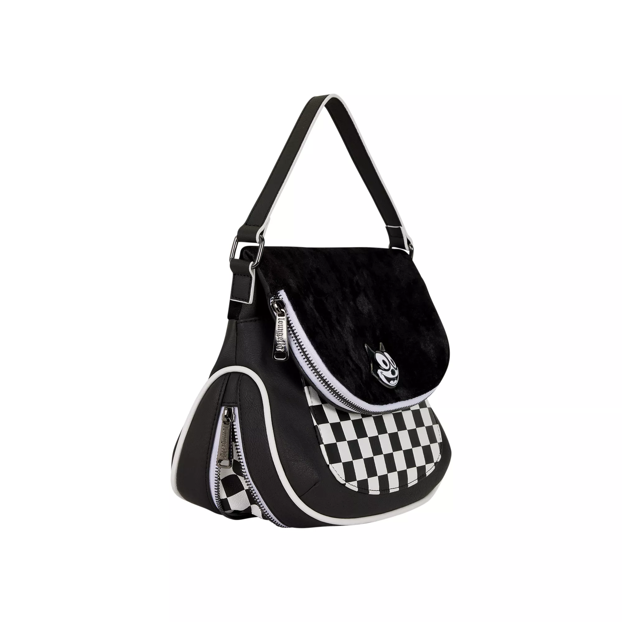 Loungefly Felix the Cat Checkered Crossbody Bag at Spencer's