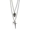 Multi-Pack Skull and Crosses Chain Necklaces - 2 Pack at Spencer's