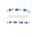 Multi-Pack Trans Pride Braided Cord and Beaded Bracelets - 3 Pack at Spencer's