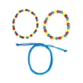 Multi-Pack Pansexual Pride Braided Cord and Beaded Bracelets - 3 Pack at Spencer's