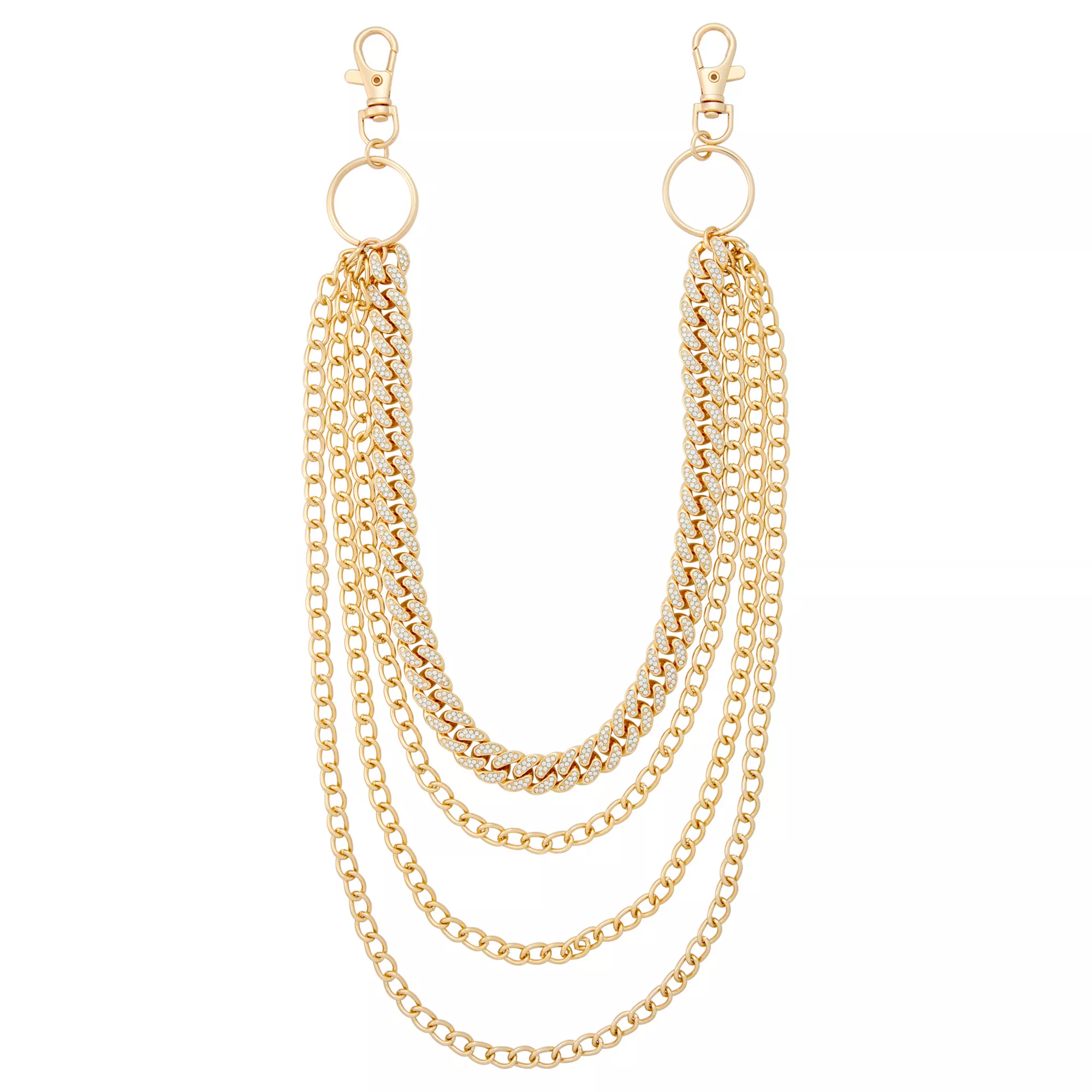 Goldtone 4-Row Wallet Chain at Spencer's