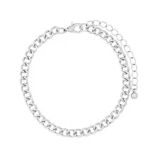 Multi-Pack Silvertone and Black Spiked Chain Bracelets - 5 Pack at Spencer's