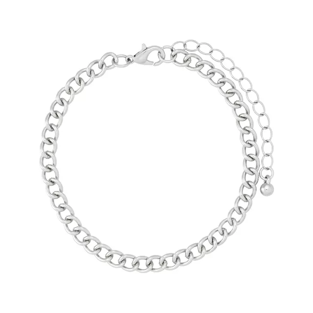 Multi-Pack Silvertone and Black Spiked Chain Bracelets - 5 Pack at Spencer's