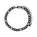 Multi-Pack Silvertone and Black Spiked Chain Bracelets - 5 Pack at Spencer's