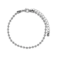 Multi-Pack Silvertone and Black Spiked Chain Bracelets - 5 Pack at Spencer's