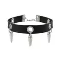 Multi-Pack Silvertone and Black Spiked Chain Bracelets - 5 Pack at Spencer's