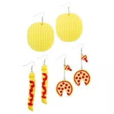 Multi-Pack Snack Food Earrings - 3 Pair at Spencer's