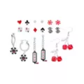 Multi-Pack Jackpot Stud and Dangle Earrings - 9 Pair at Spencer's