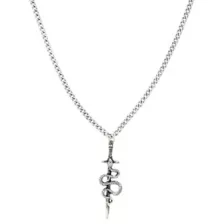 Snake Sword Chain Necklace at Spencer's