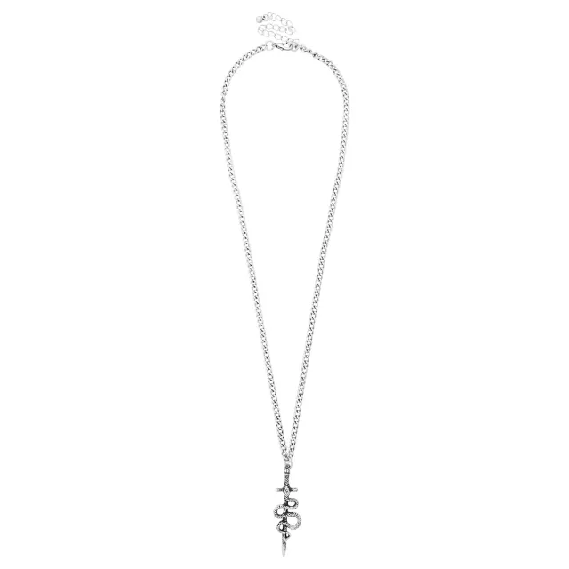 Snake Sword Chain Necklace at Spencer's