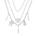 Cat Dagger Pentagram Chain Necklace at Spencer's