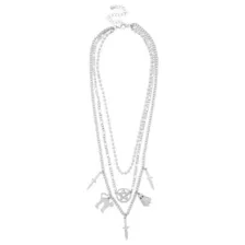Cat Dagger Pentagram Chain Necklace at Spencer's
