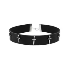Sword Chain Choker Necklace Set at Spencer's