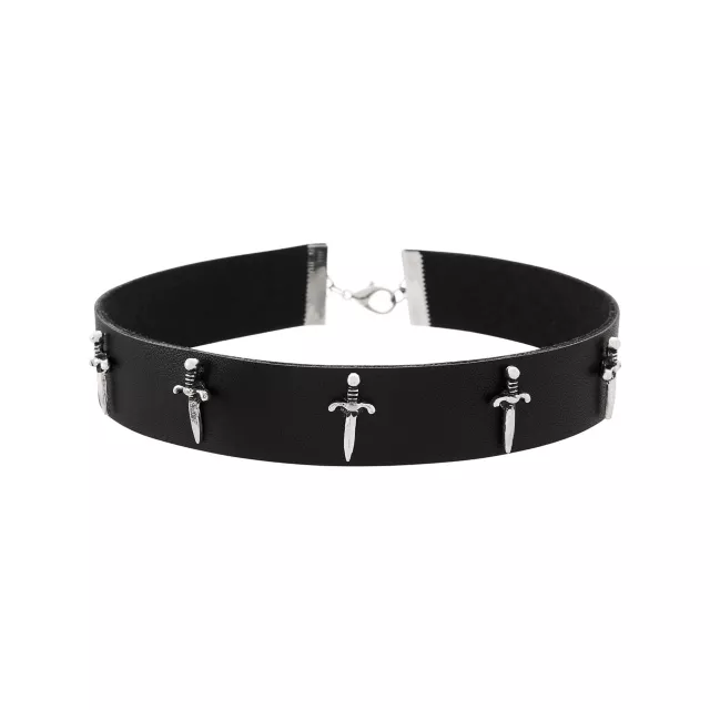 Sword Chain Choker Necklace Set at Spencer's