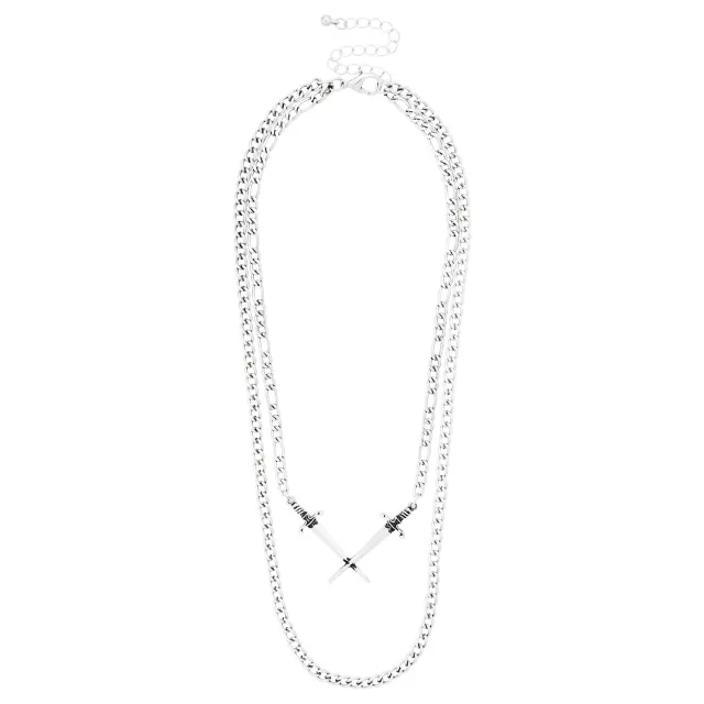 Sword Chain Choker Necklace Set at Spencer's
