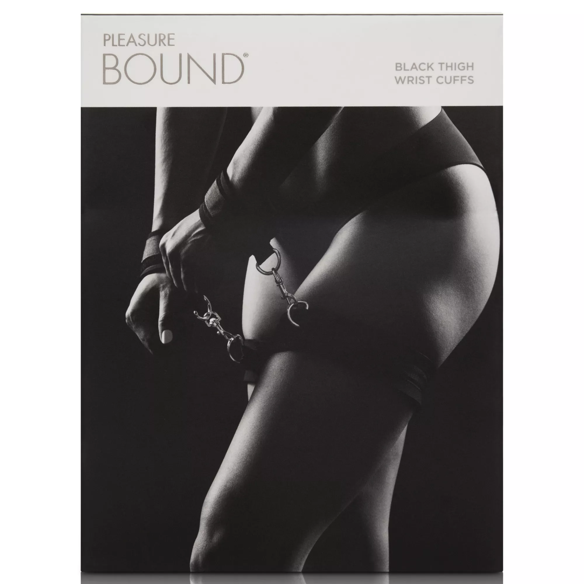 Black Thigh Wrist Cuffs Set - Pleasure Bound at Spencer's