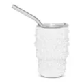 White Pearl Bedazzled Mini Tumbler with Straw - 3 oz. at Spencer's