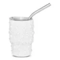 White Pearl Bedazzled Mini Tumbler with Straw - 3 oz. at Spencer's