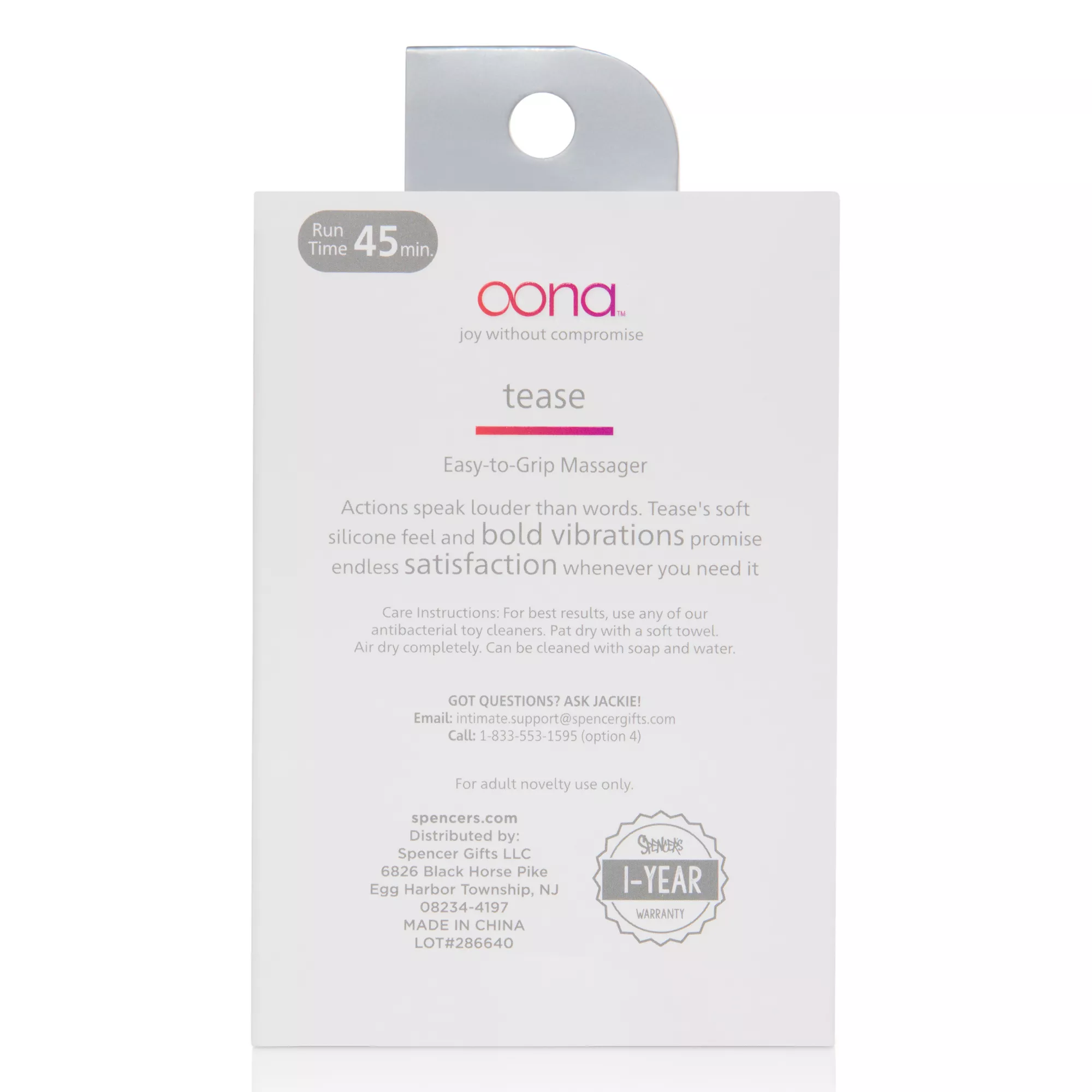Oona Tease Massager at Spencer's