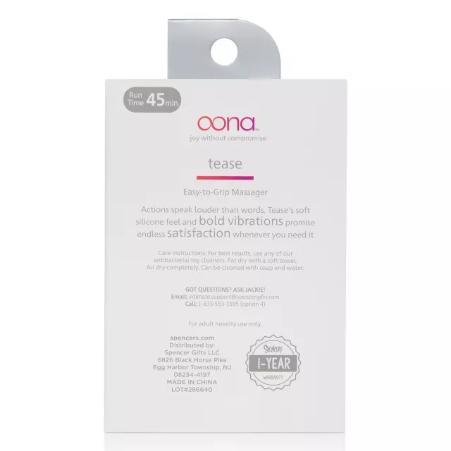 Oona Tease Massager at Spencer's