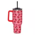 Cherry Lips Rhinestone Travel Tumbler with Straw - 40 oz. at Spencer's