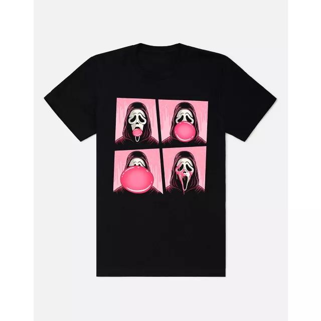Ghost Face Bubble Gum Pop Art T Shirt at Spencer's