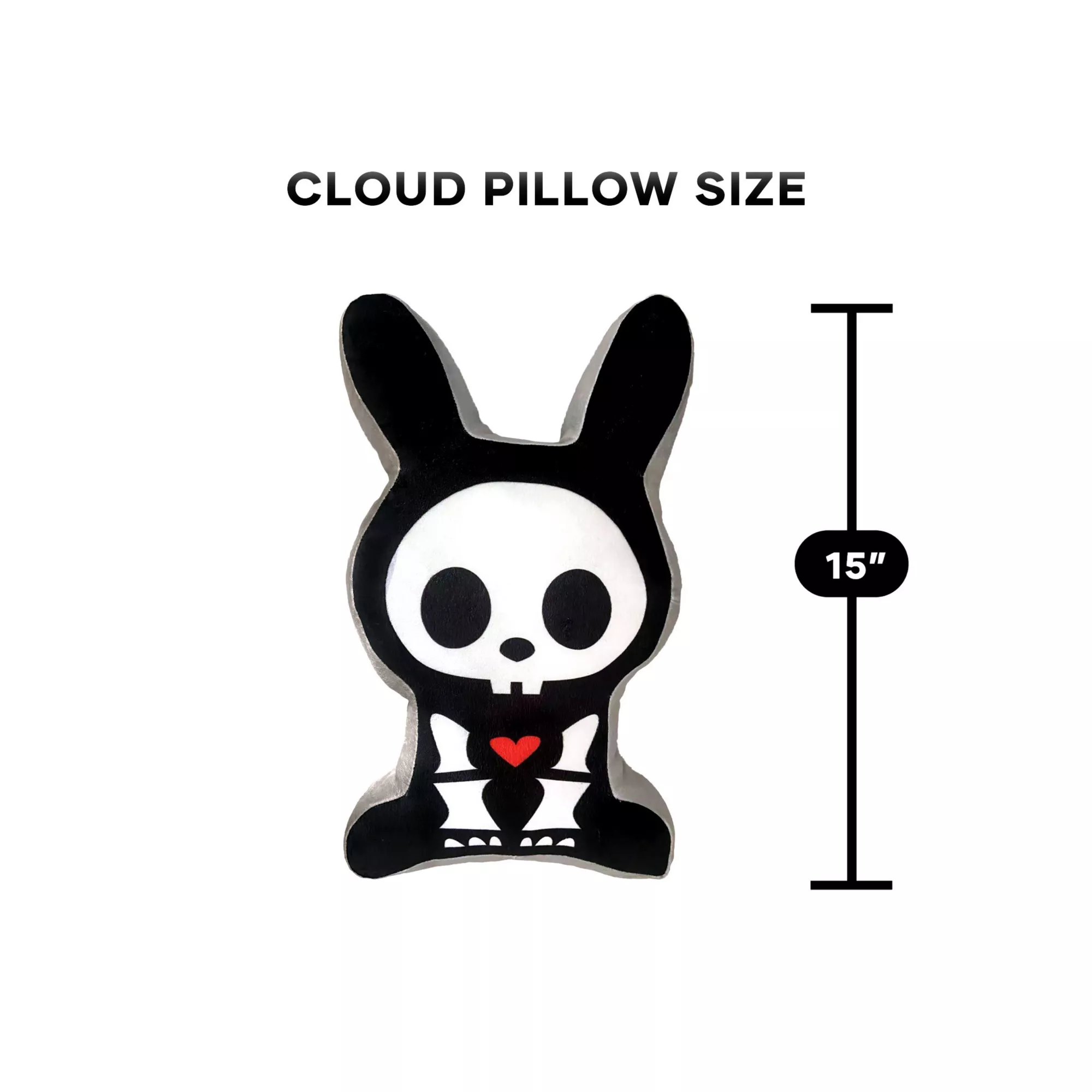 Skelanimals Jack the Rabbit Travel Cloud Pillow at Spencer's